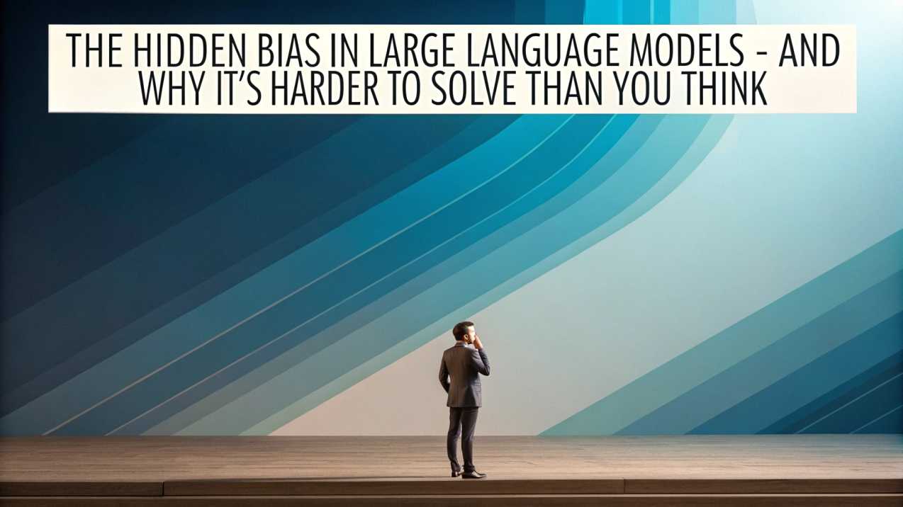 The Hidden Bias in Large Language Models – And Why It’s Harder to Solve Than You Think