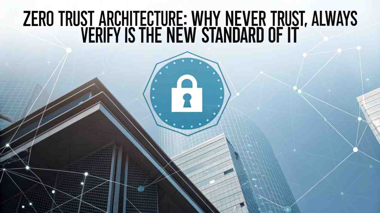 Zero Trust Architecture: Why Never trust, always verify is the New Standard of IT